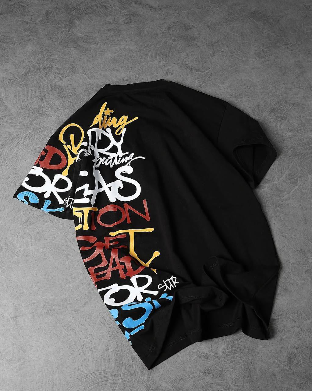 Writing printed  Drop shoulder