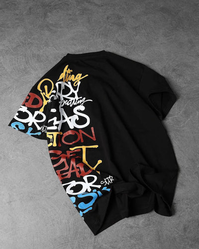 Writing printed  Drop shoulder