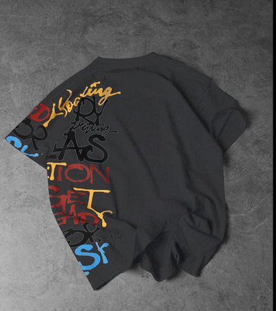 Writing printed  Drop shoulder
