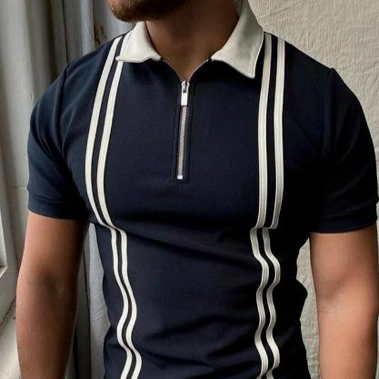 MEN'S ZIP STYLE T-SHIRT