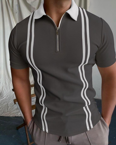 MEN'S ZIP STYLE T-SHIRT