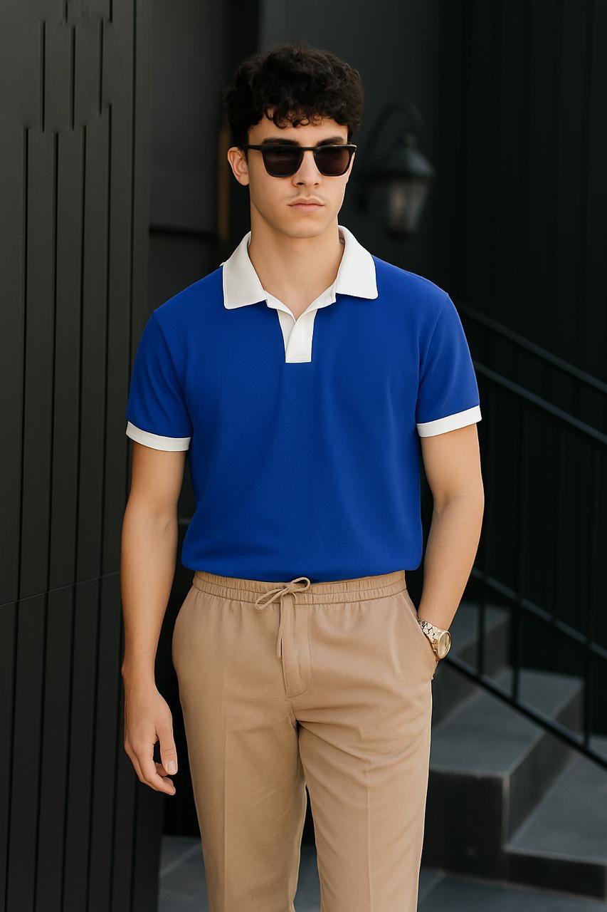 Coat Color Style Polo Tshirt